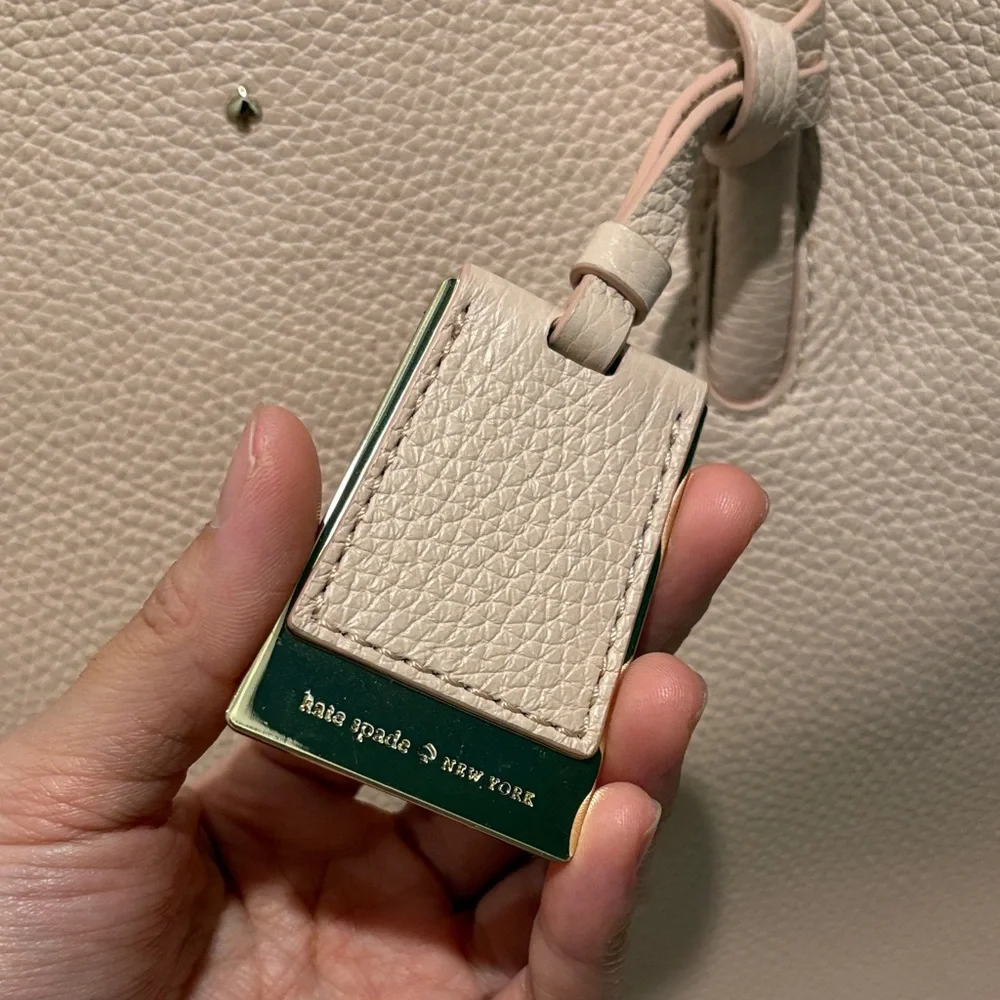 Kate Spade Large Madison Ave.Pebbled Leather Tote in Light Blush - Picture 2 of 13